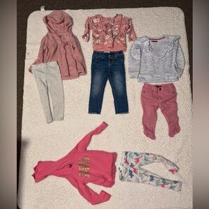 2T Sweatshirt Matching Sets Lot - 4 outfits total